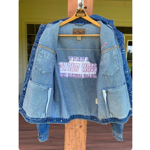 Vintage John Wayne Tribute Medium Wash Denim Jean Jacket • 90s • Cotton - Medium - Picture 8 of 8